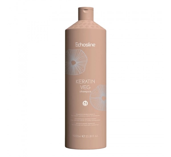 Echosline Keratin Veg Restructuring Shampoo Реконструиращ шампоан с кератин и арганово масло 1000ml
